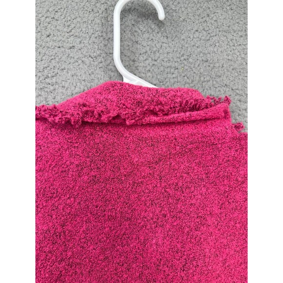 Sigrid Olsen Wool blend fringe button down jacket size small petite - Picture 10 of 11